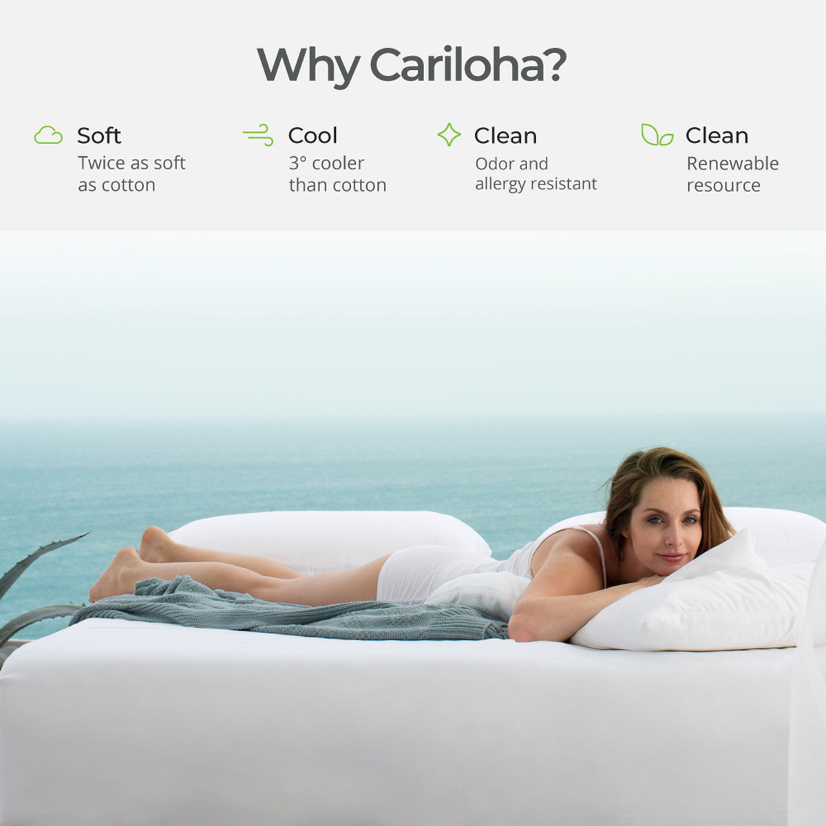 Cariloha Bamboo Signature Jersey Mattress Protector